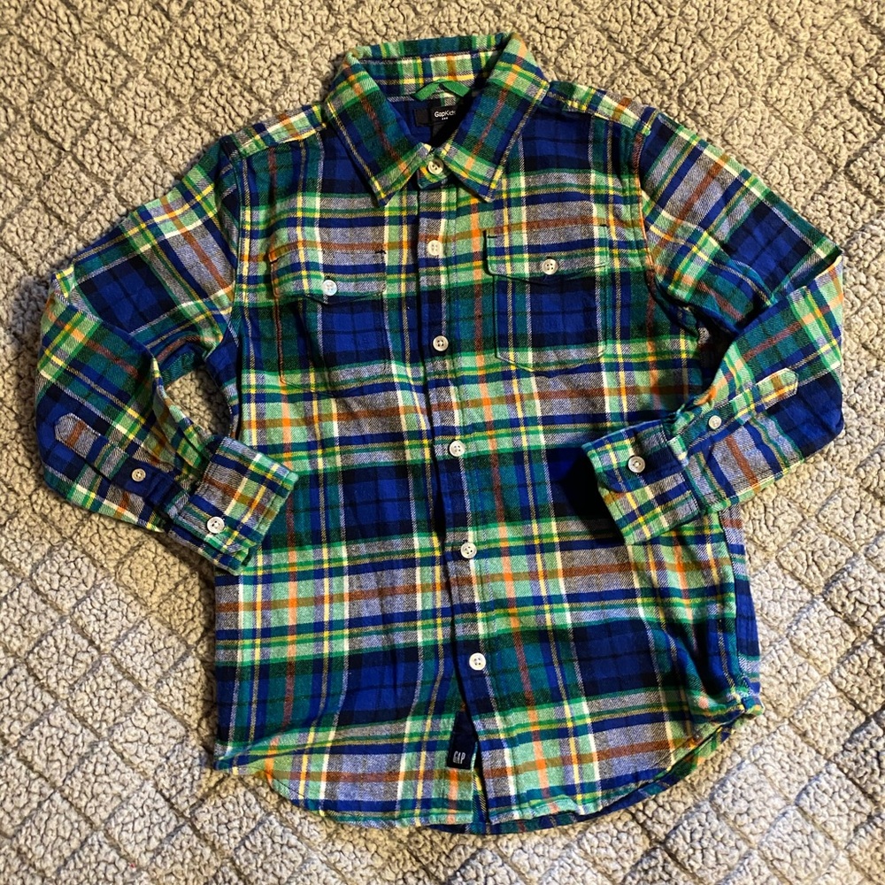 GAP Boy’s Size S (6/7) Flannel Button Down
